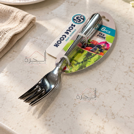 شوك ستانلس حجم صغير عدد 6 Sole Cook