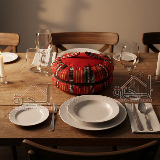 بقجة اكل مبطن حجم كبير