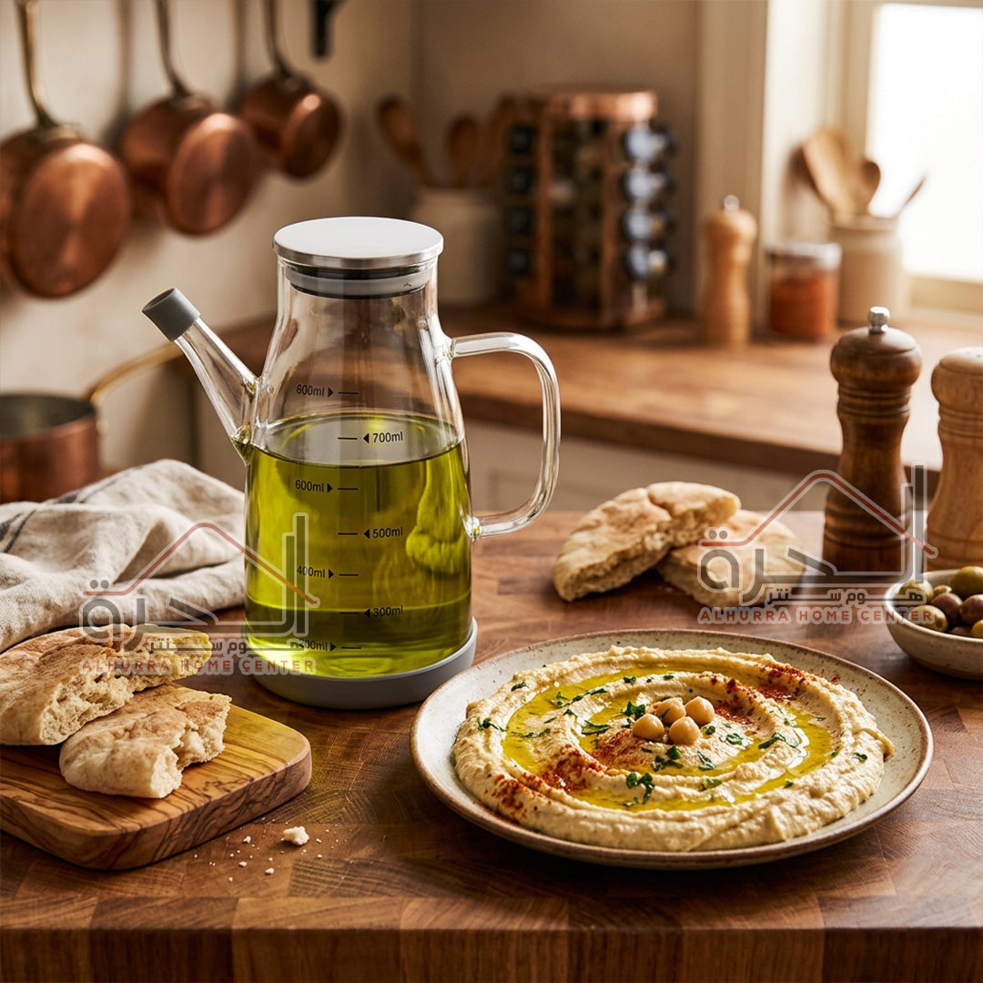 بريق زيت زجاج شفاف 600 مل