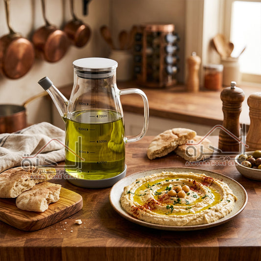 بريق زيت زجاج شفاف 600 مل