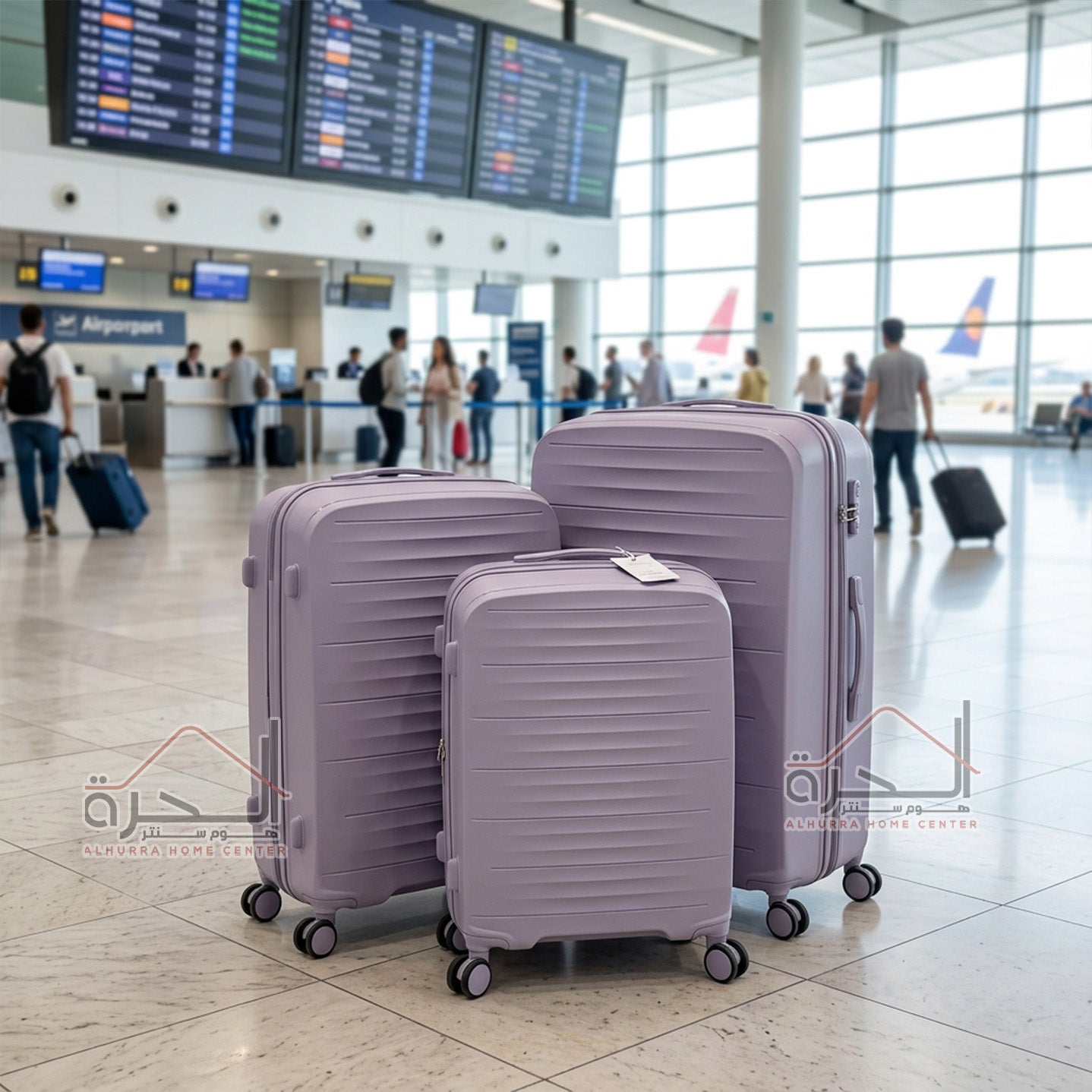 طقم حقائب سفر بلاستك B4042 موف