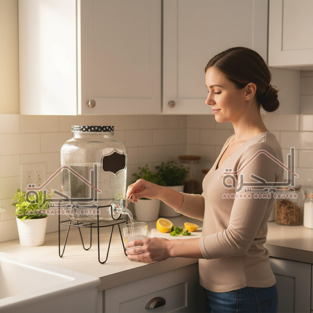بريق مع حنفية حجم 4 لتر