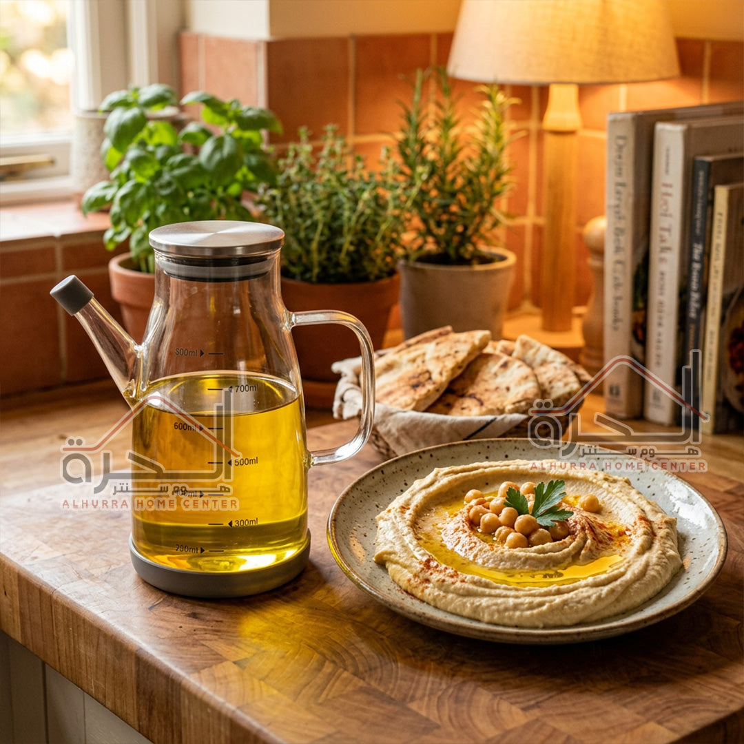 بريق زيت زجاج شفاف 600 مل