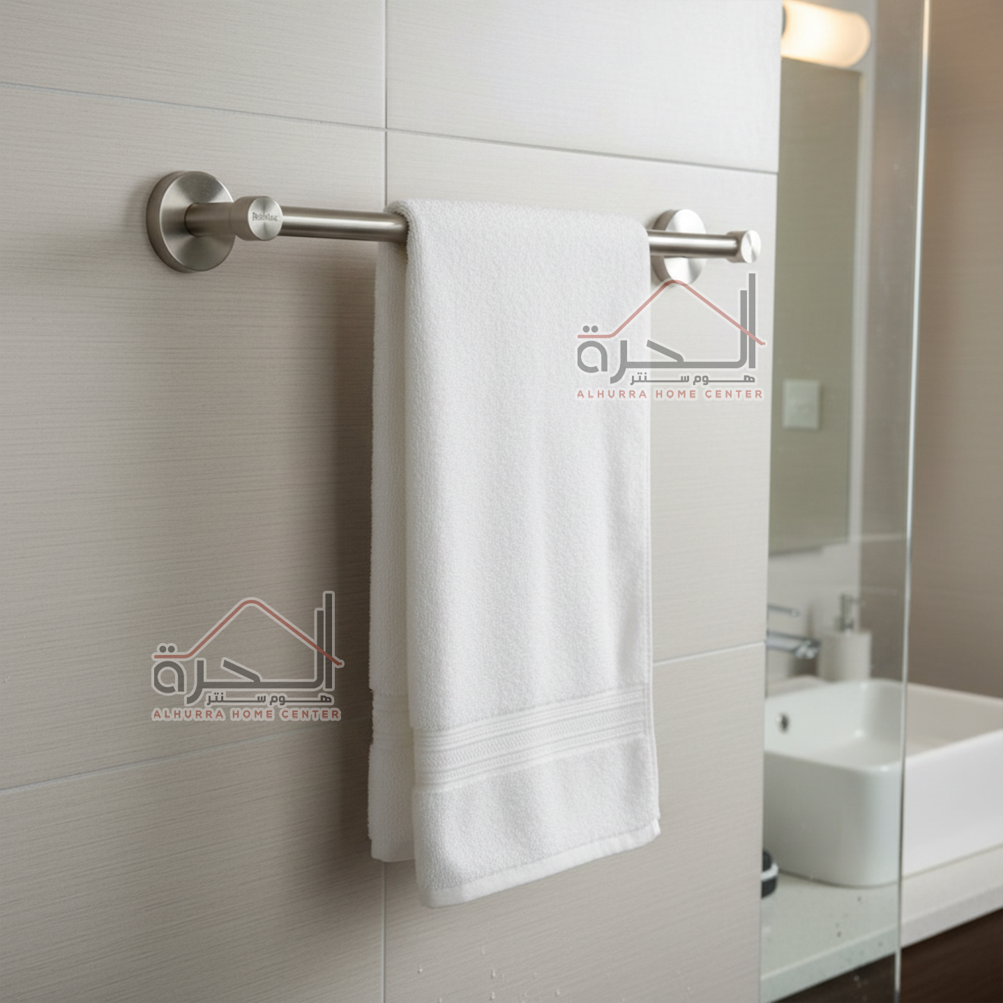 علاقة مناشف حمام ستانلس ستيل Bathlux