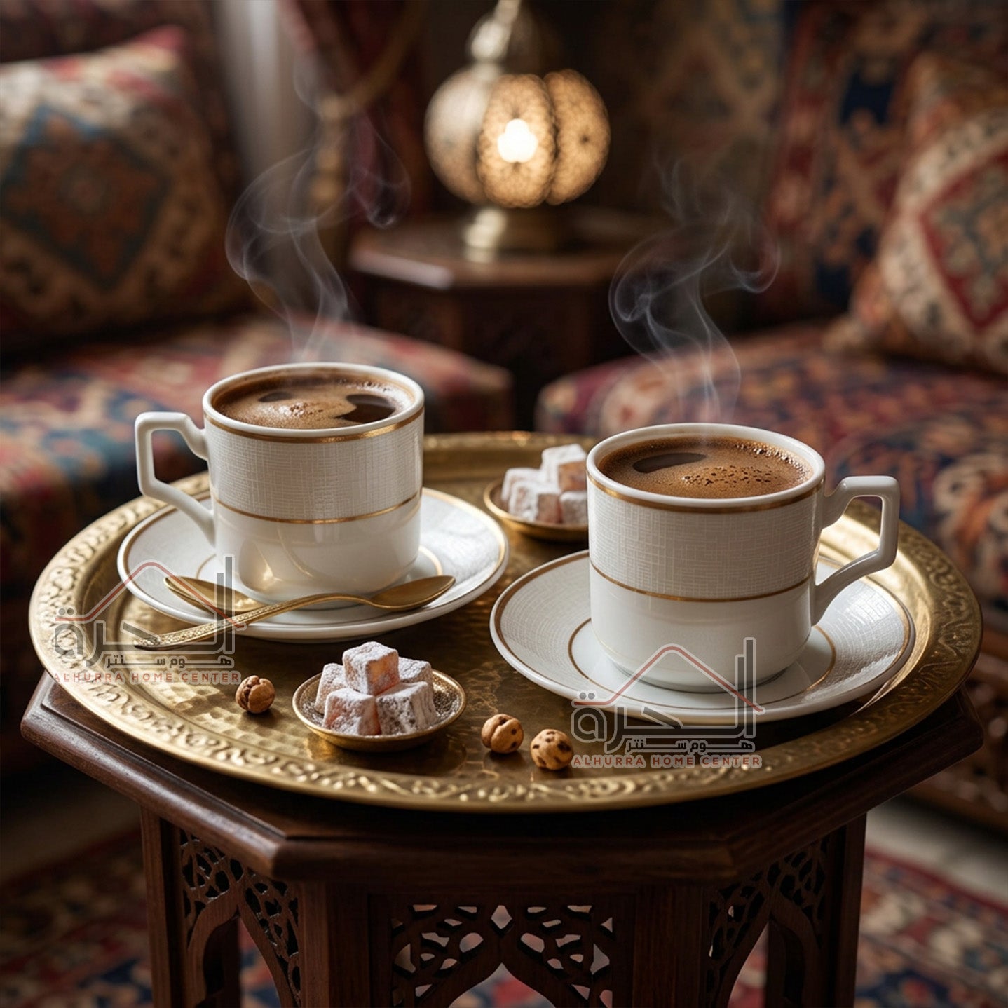 طقم فناجين قهوة بورسلان عدد 12