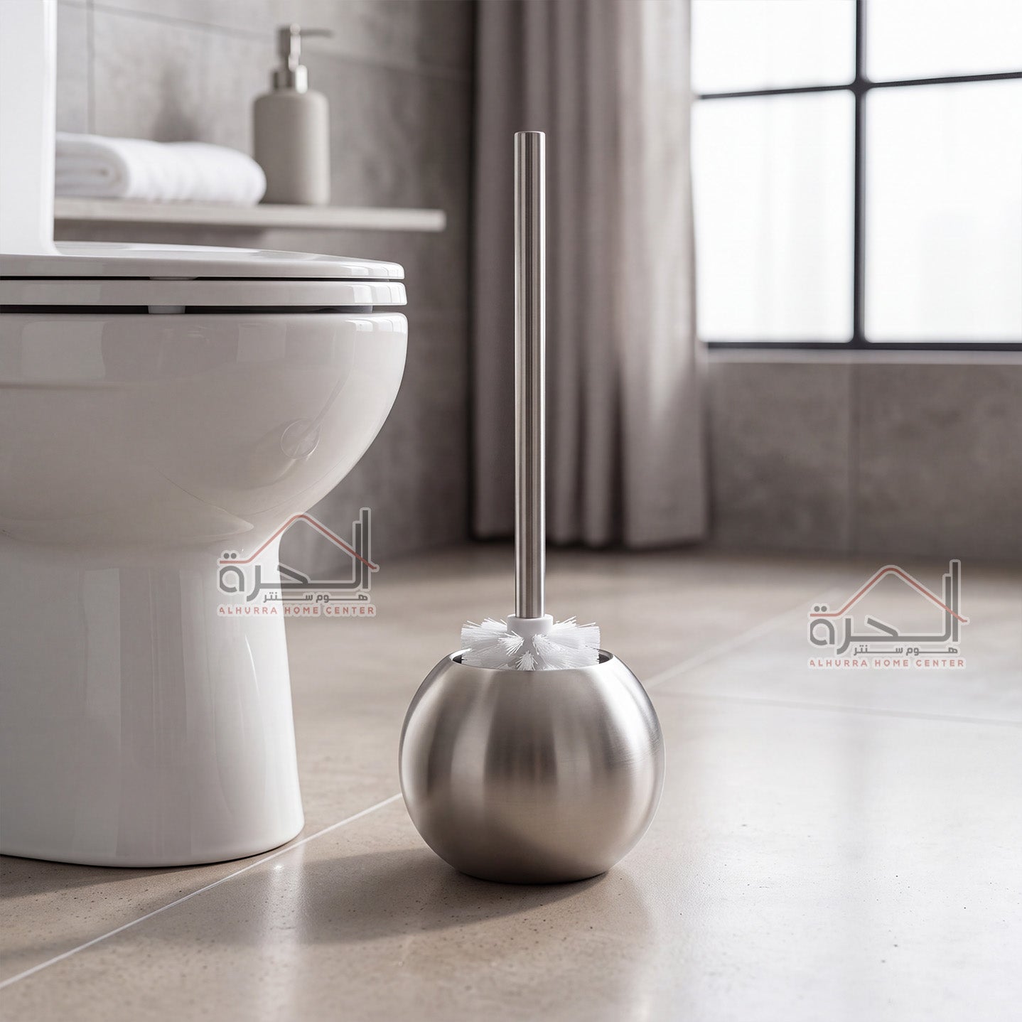 فرشاة حمام ستانلس ثقيل