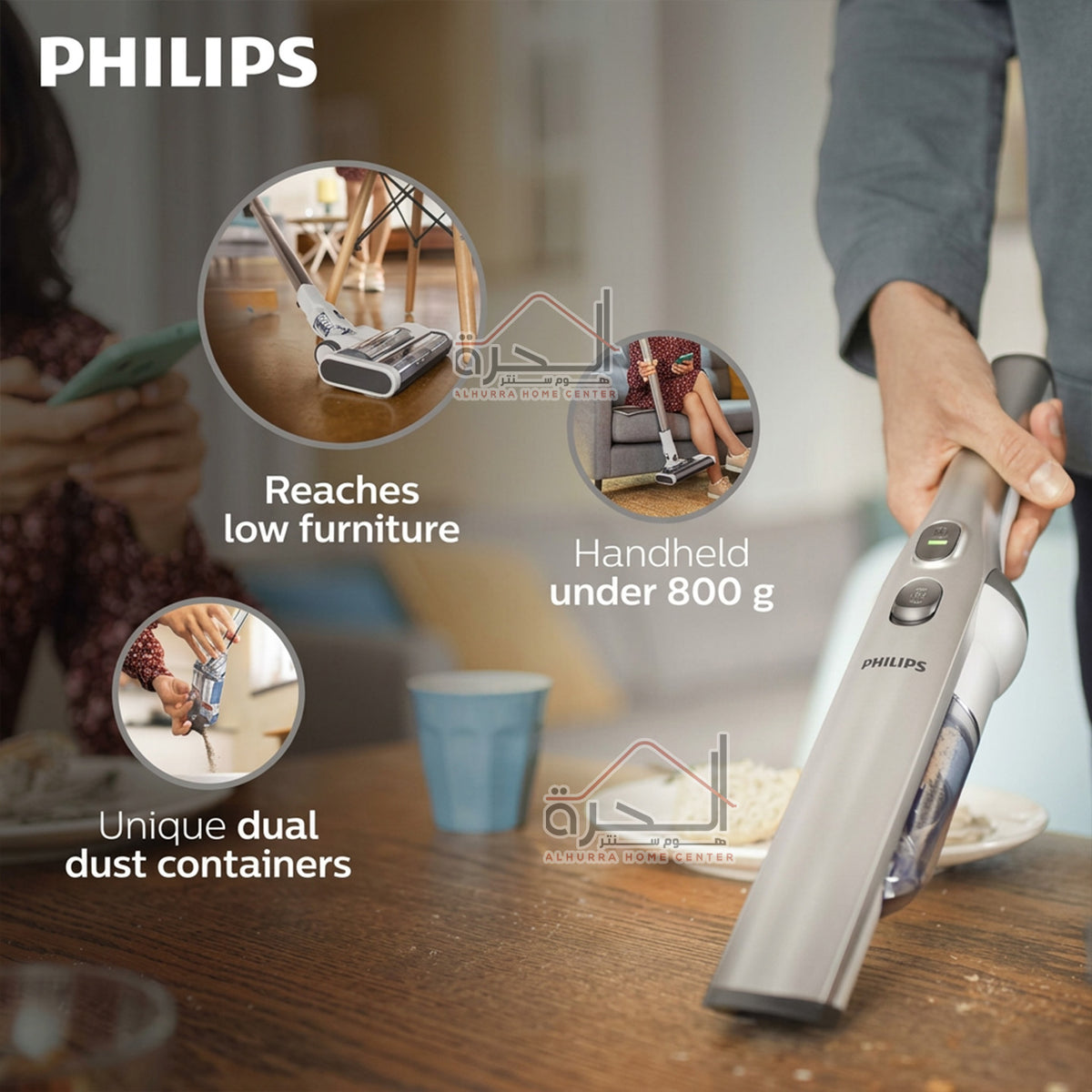 مكنسة لا سلكية Philips Series 4000 XC4201/
