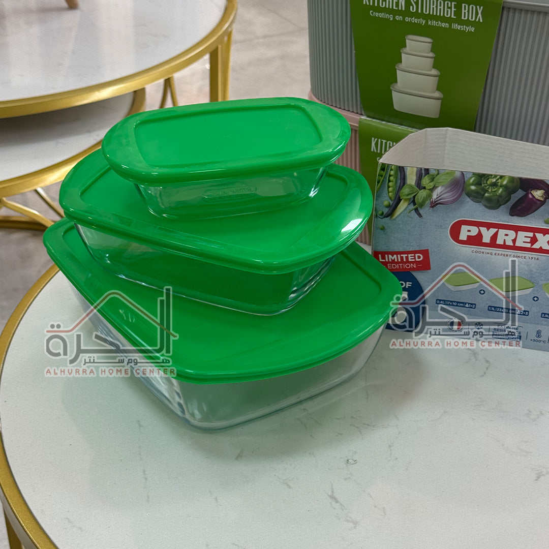 طقم 3 جاطات حراري Pyrex