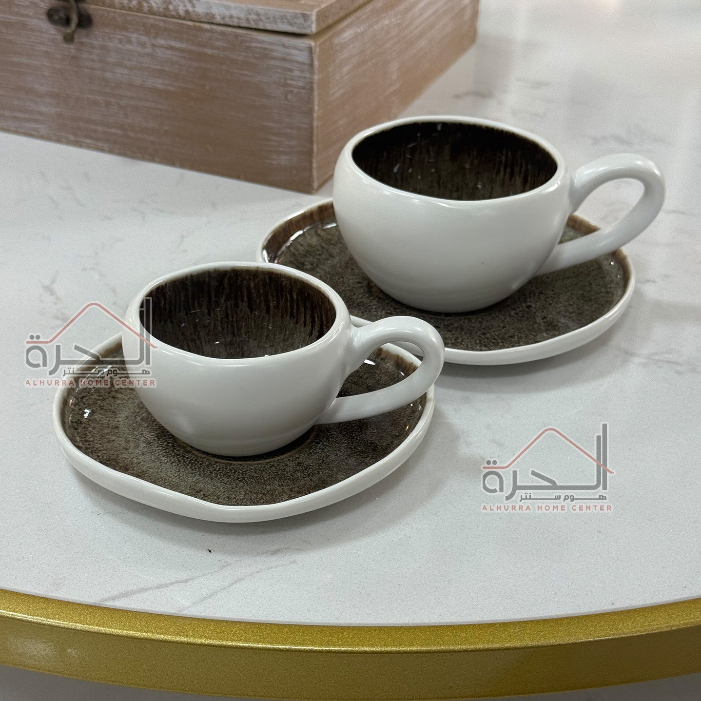 طقم فناجين شاي 6 فناجين Reactive Glazed