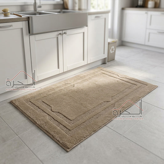 دعسة حمام/مطبخ 120*80 سم محفر بيج