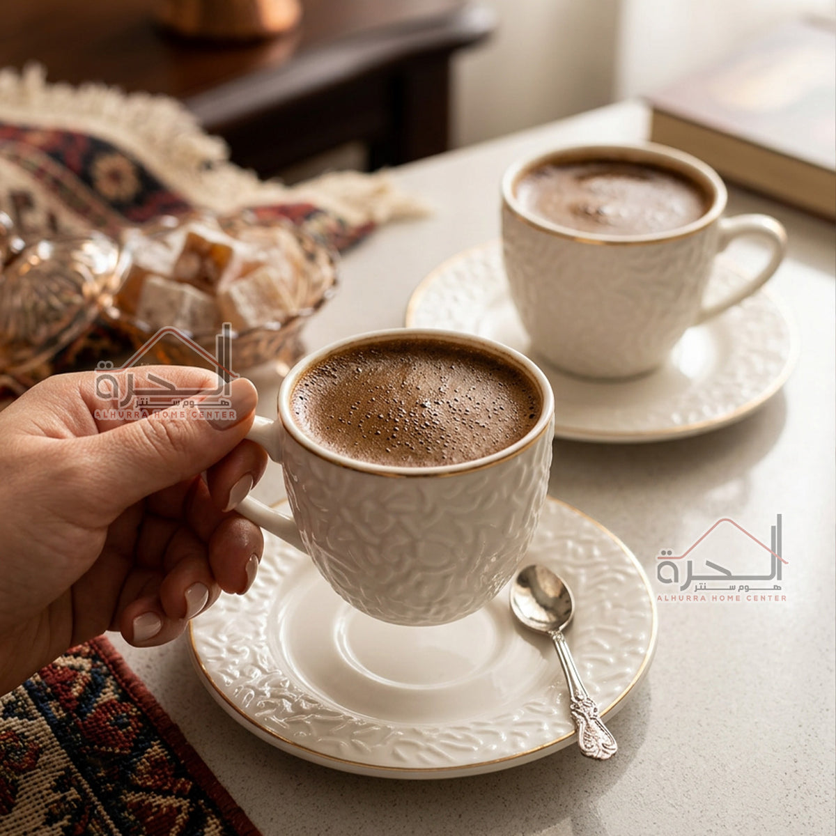 طقم فناجين قهوة 12 فناجين قهوة