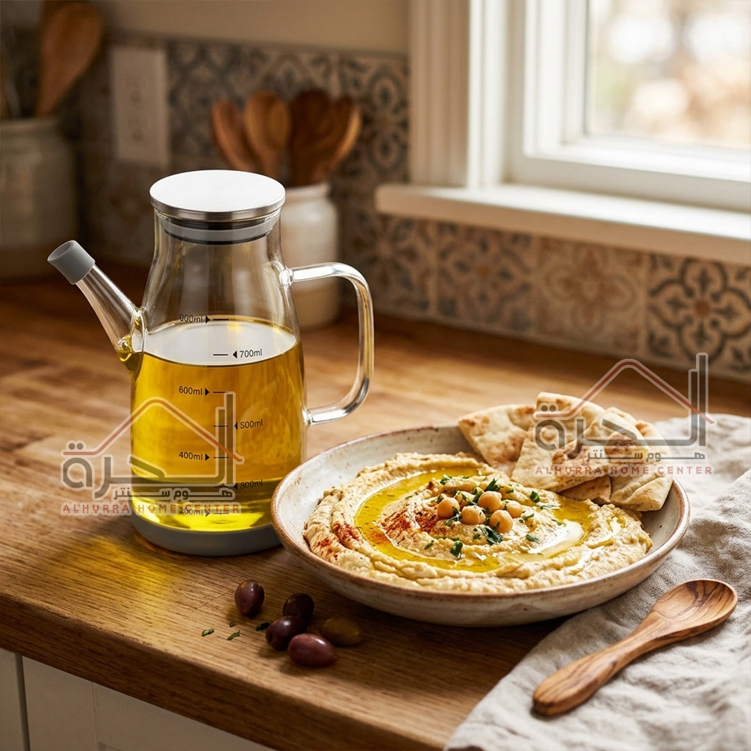 بريق زيت زجاج شفاف 600 مل