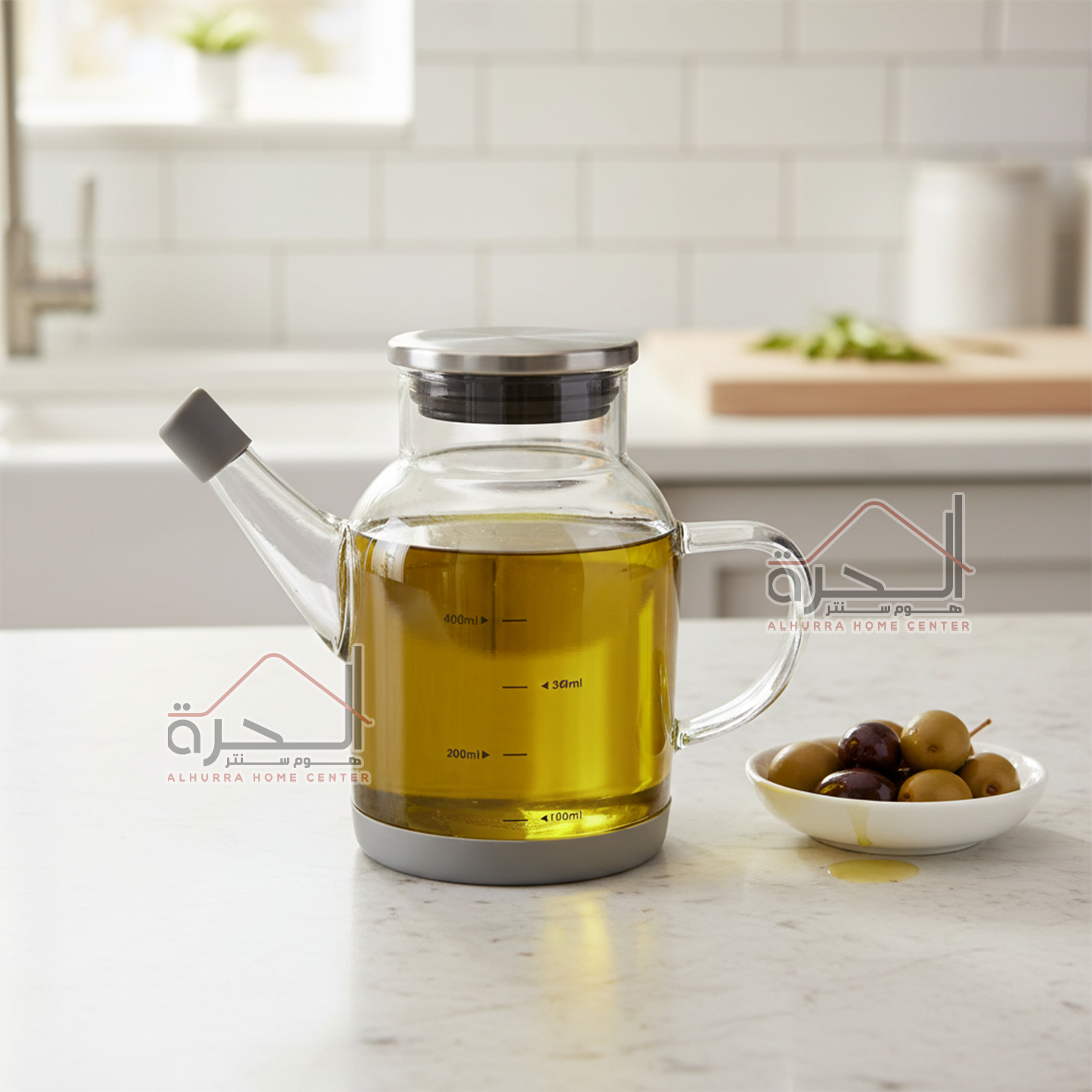 بريق زيت زجاج شفاف 400 مل