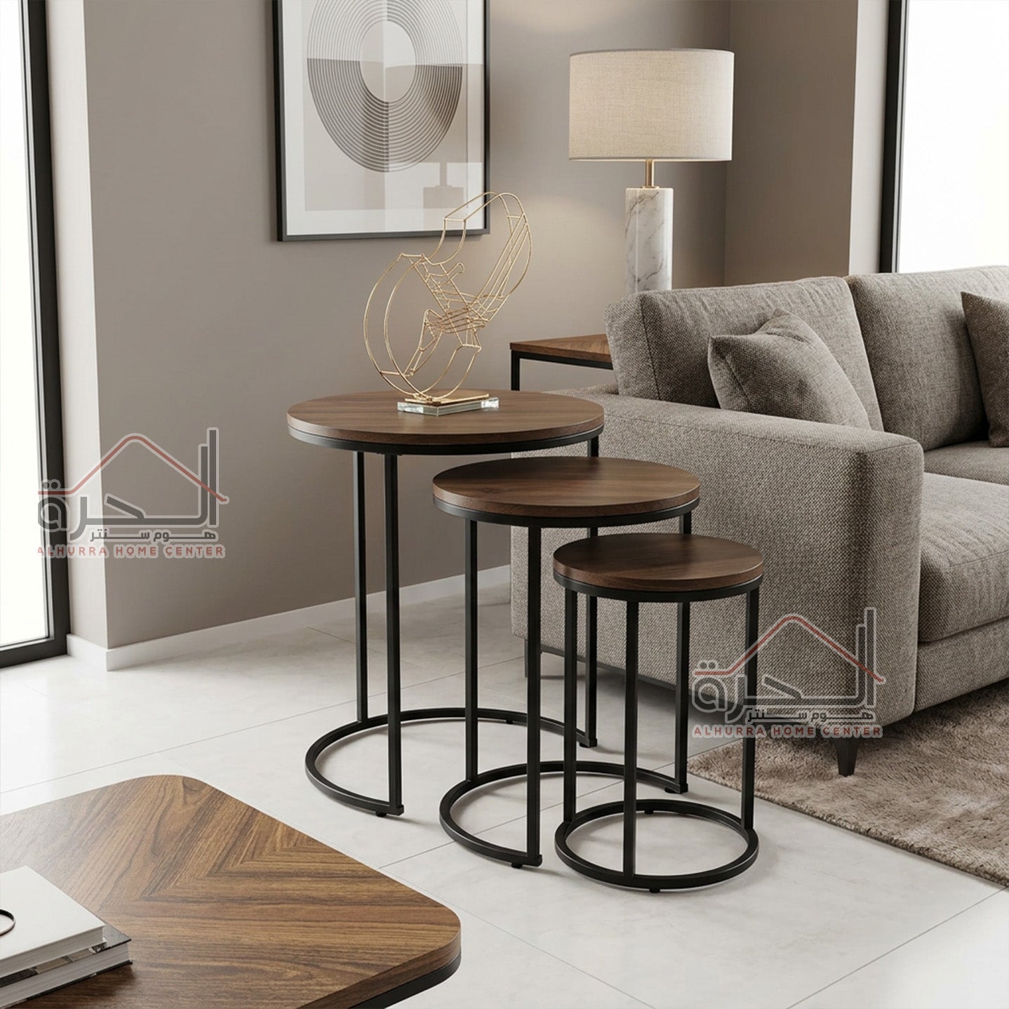 طقم سكملات خشب 3 قطع