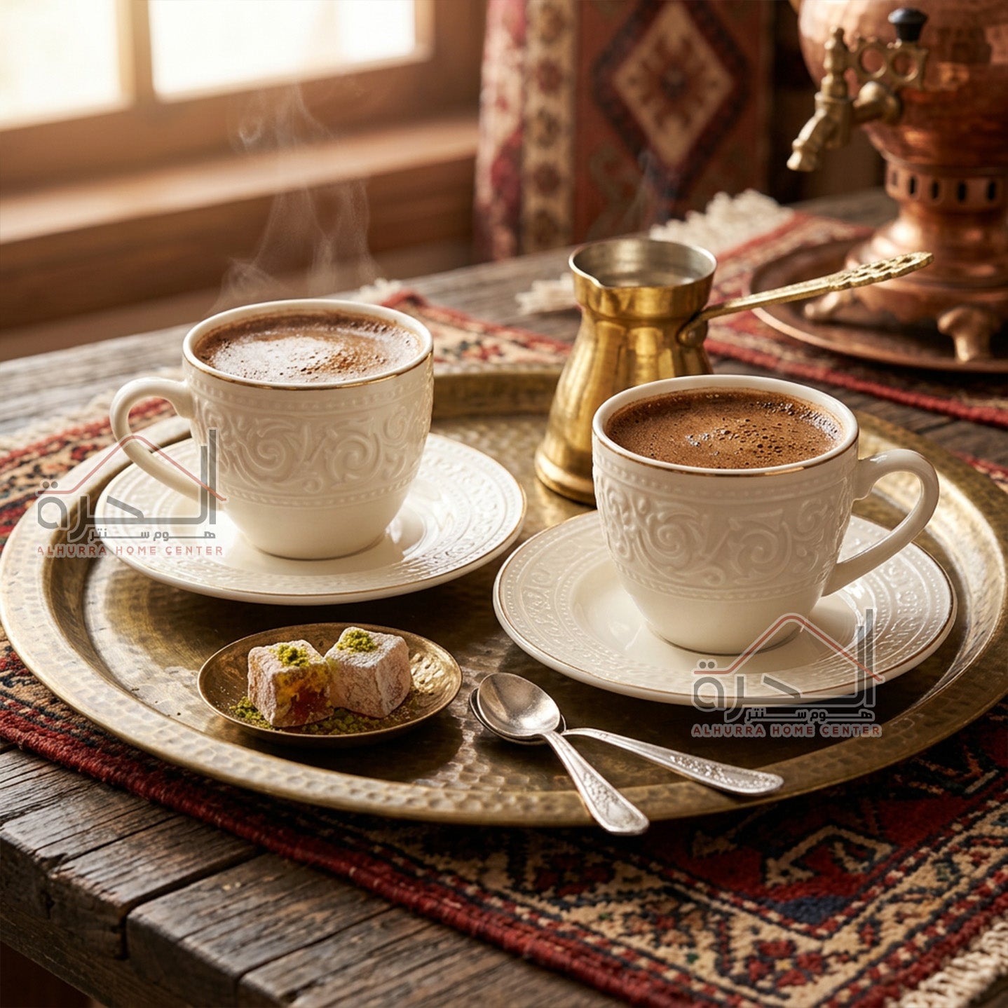 طقم فناجين قهوة بورسلان عدد 12