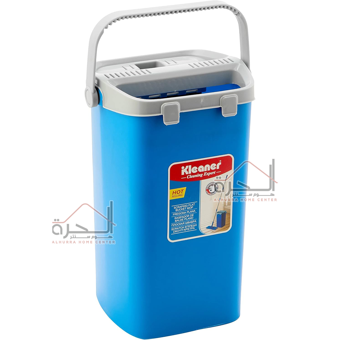 ممسحة مع سطل Kleaner عصارة بلاستك GST003