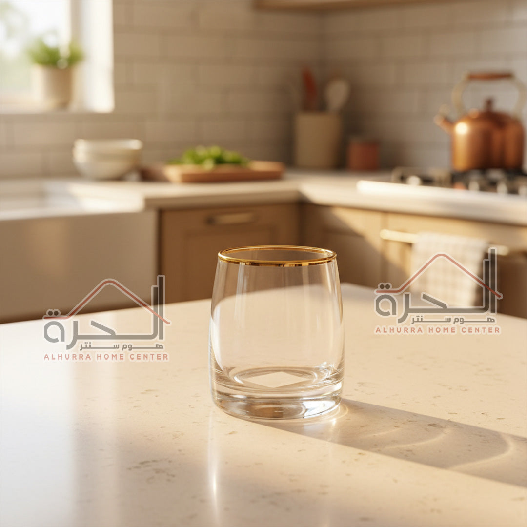 كاسات عصير مذهب عدد 6