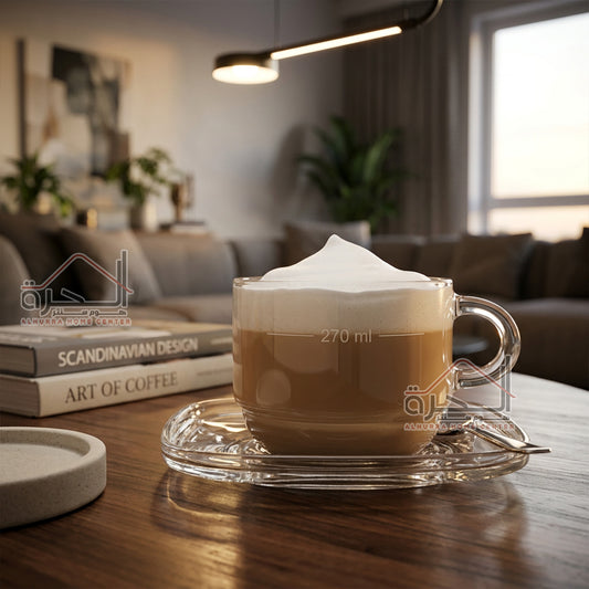 فناجين شاي مع صحن 270 مل عدد 6 LAV