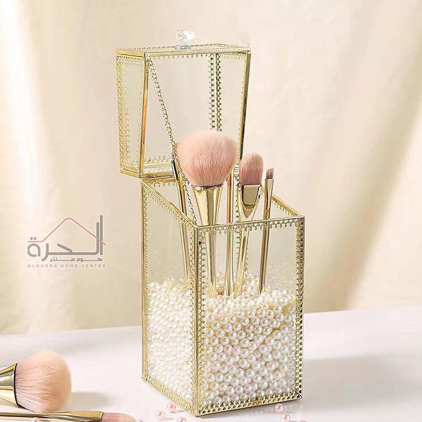 علبة ترتيب فراشي المكياج