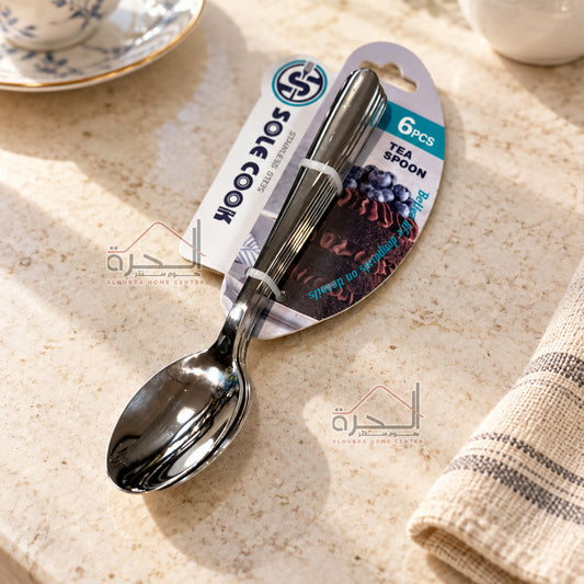 معالق ستانلس حجم صغير عدد 6 Sole Cook