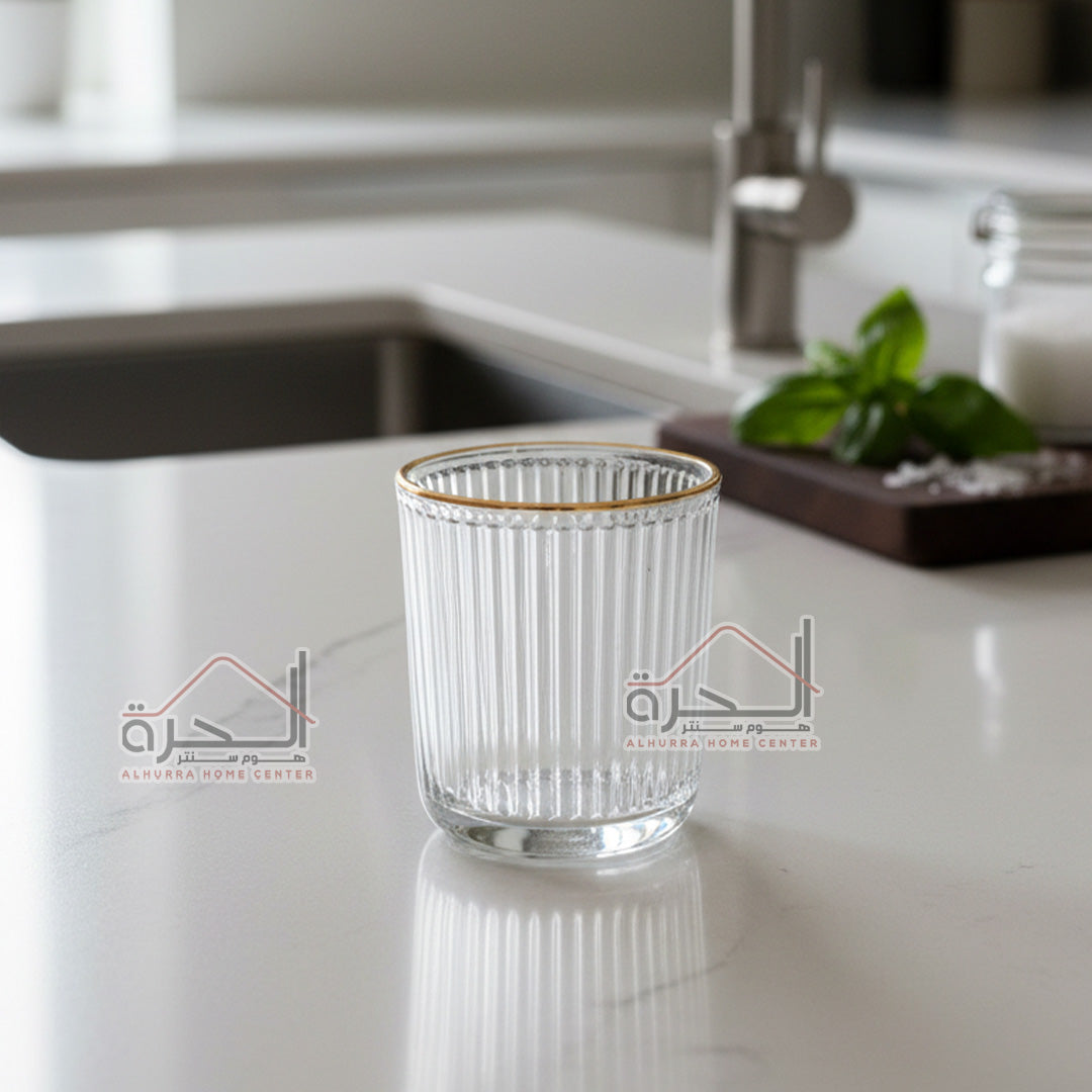 كاسات عصير مذهب عدد 6