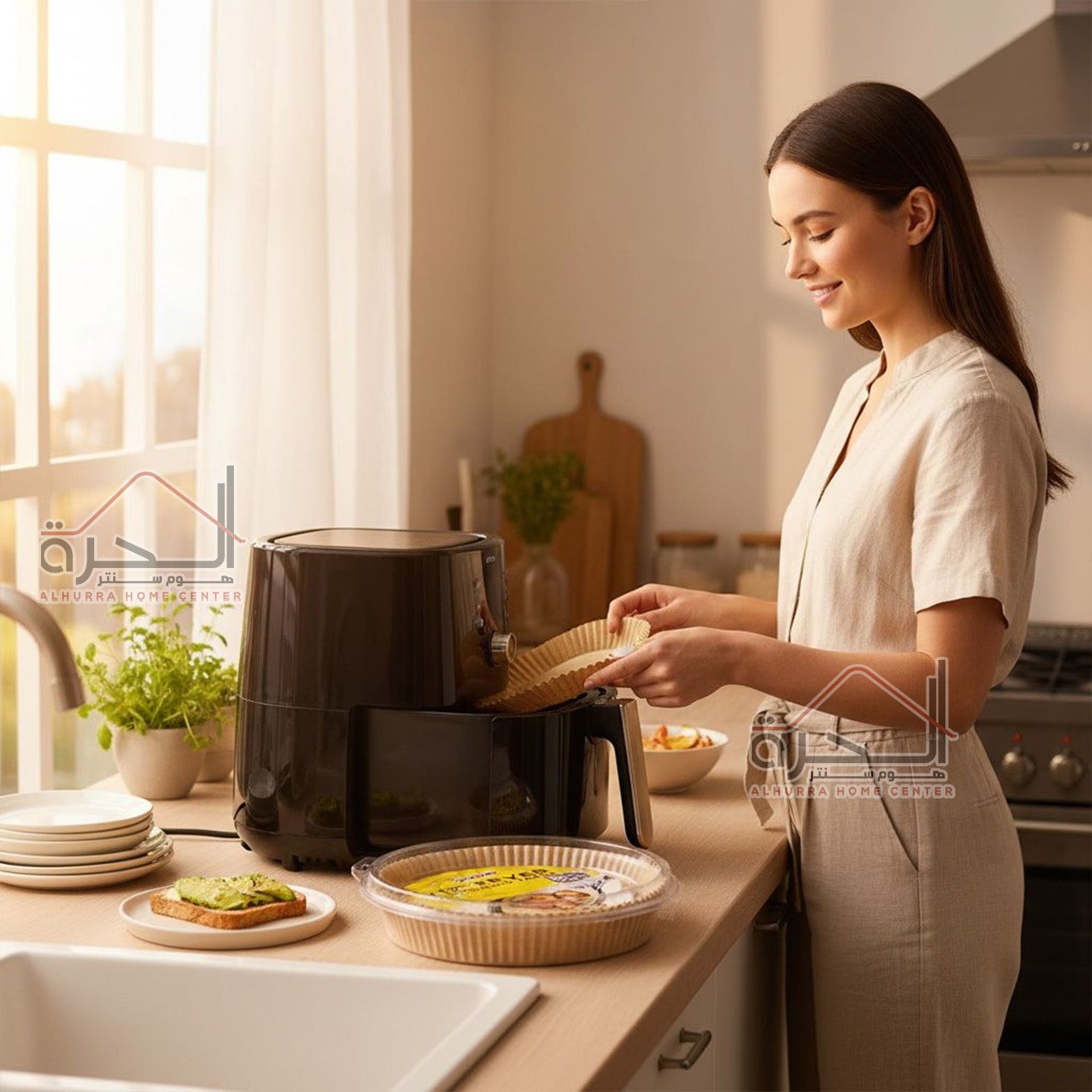 ورق Airfryer 50 قطعة