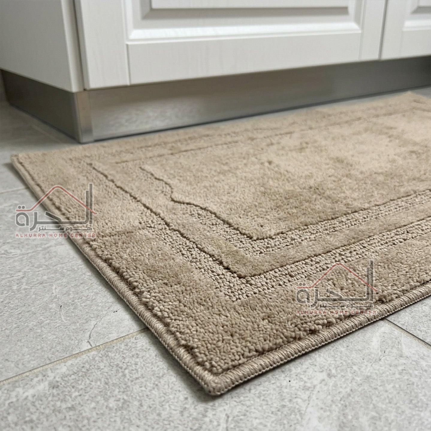 دعسة حمام/مطبخ 120*80 سم محفر بيج