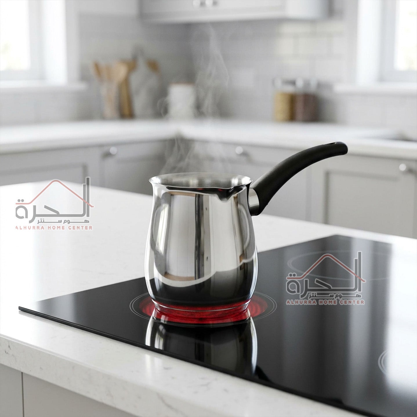 بريق قهوة ستانلس ثقيل Induction