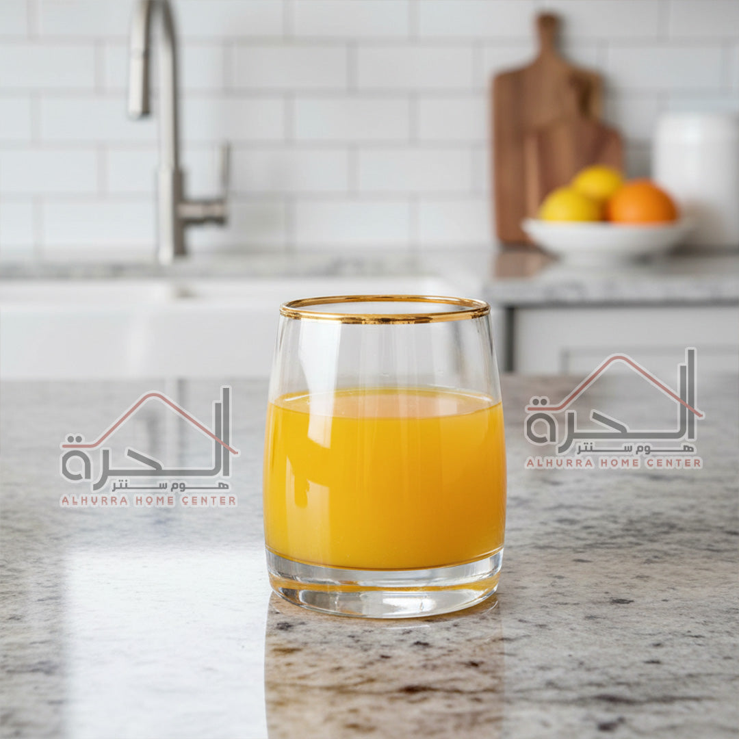 كاسات عصير مذهب عدد 6