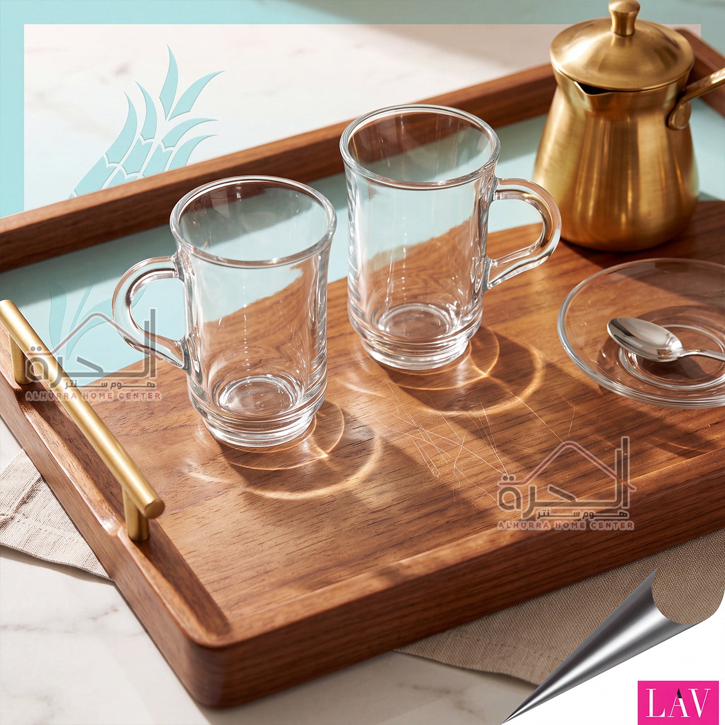 كاسات شاي عدد 6 - حجم 155 مل LAV ADA 408