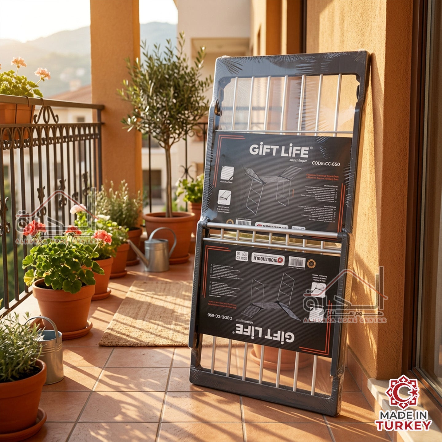 منشر غسيل تركي المنيوم Giftlife CC-650