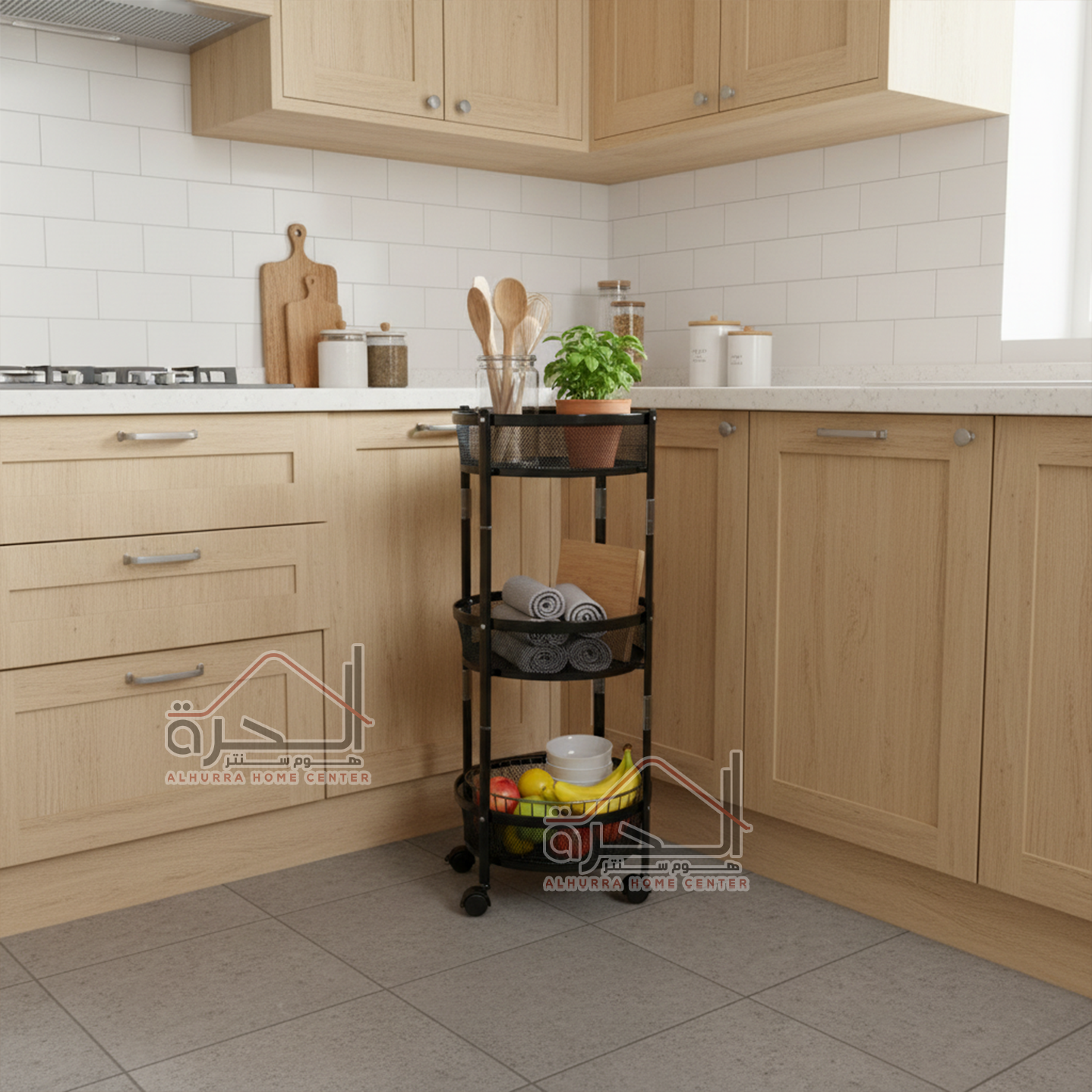 ستاند خضار و اكسسوارات 3 طبقات 88*35 سم