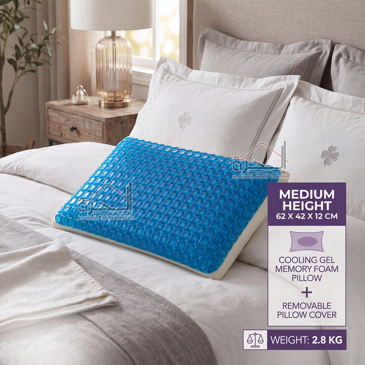 مخدة طبية 2800 جرام 62*42 سم Memory Foam
