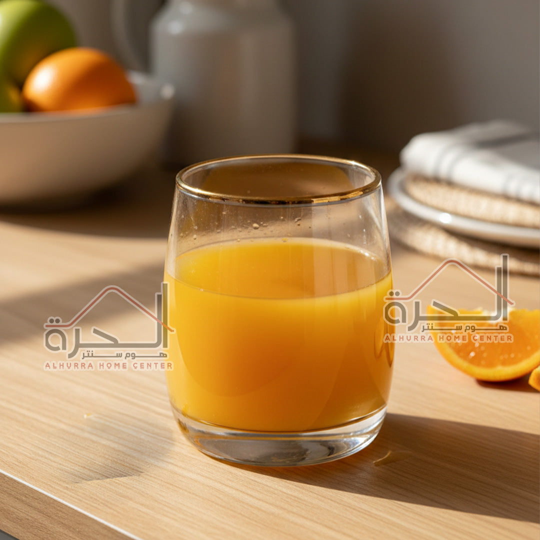 كاسات عصير مذهب عدد 6