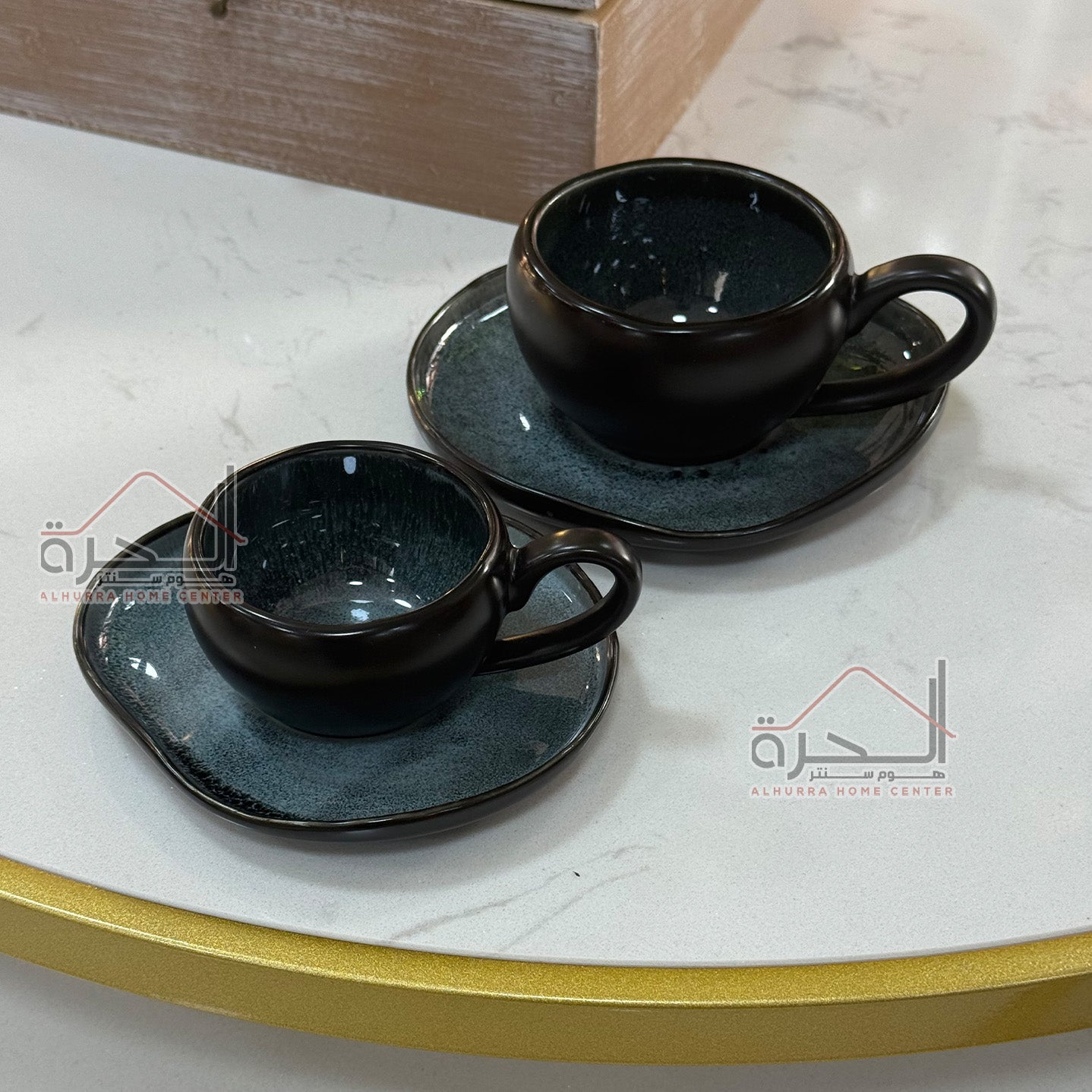 طقم فناجين قهوة 6 فناجين Reactive Glazed