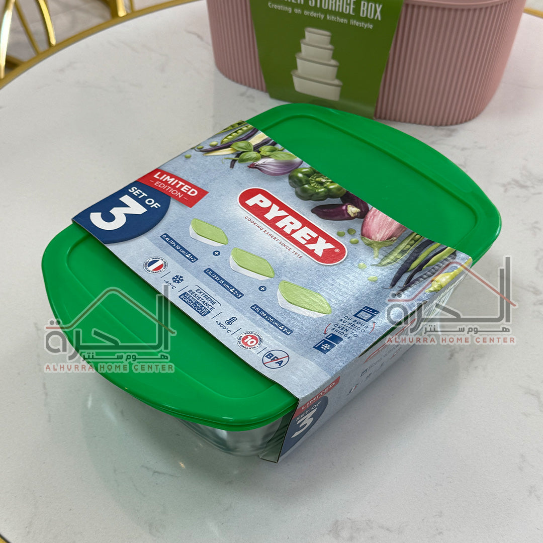 طقم 3 جاطات حراري Pyrex