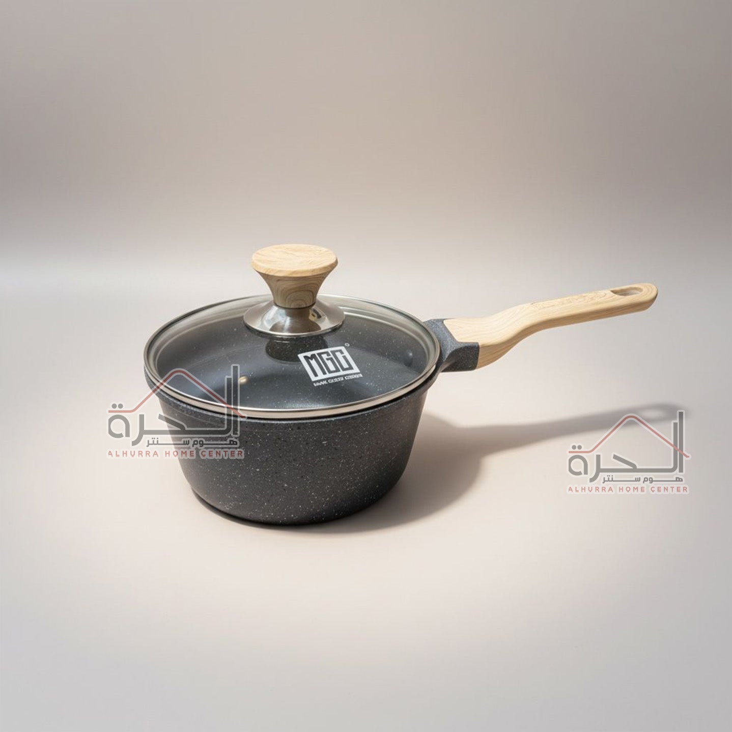 كسرولة جرانيت مع غطاء 16 سم MGC مدور