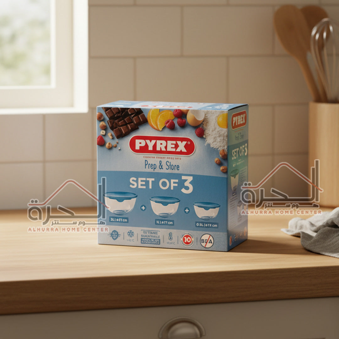 طقم 3 جاطات حراري Pyrex