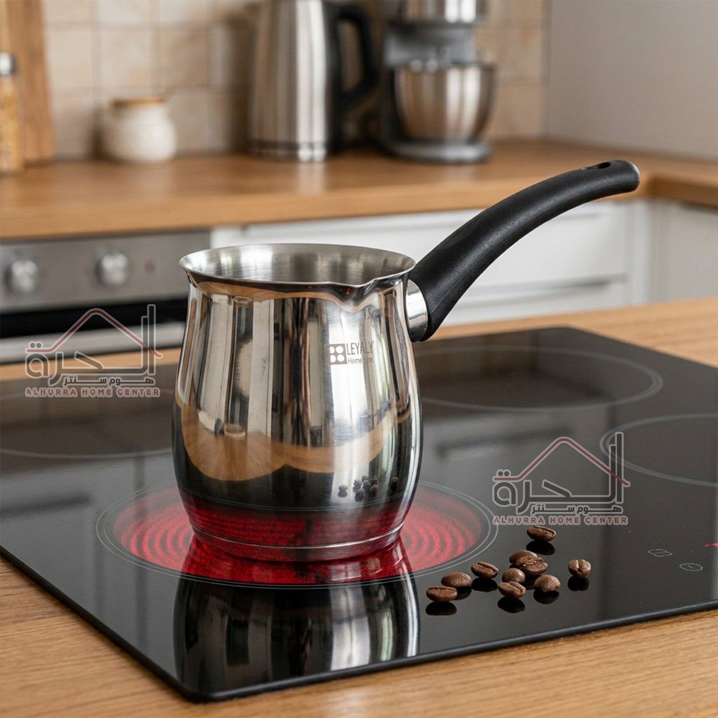 بريق قهوة ستانلس ثقيل Induction