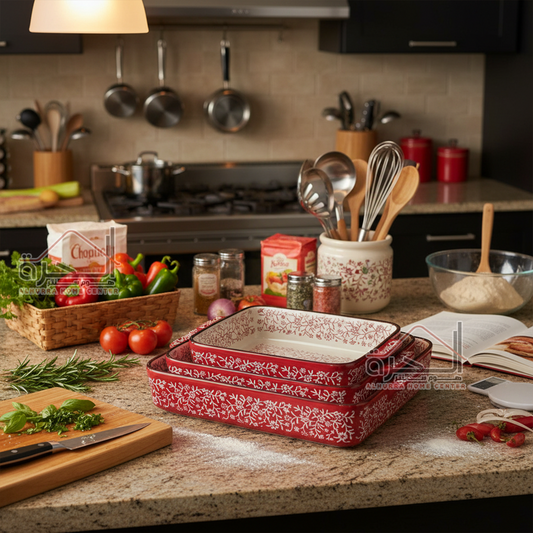 جاطات بورسلان للفرن احمر