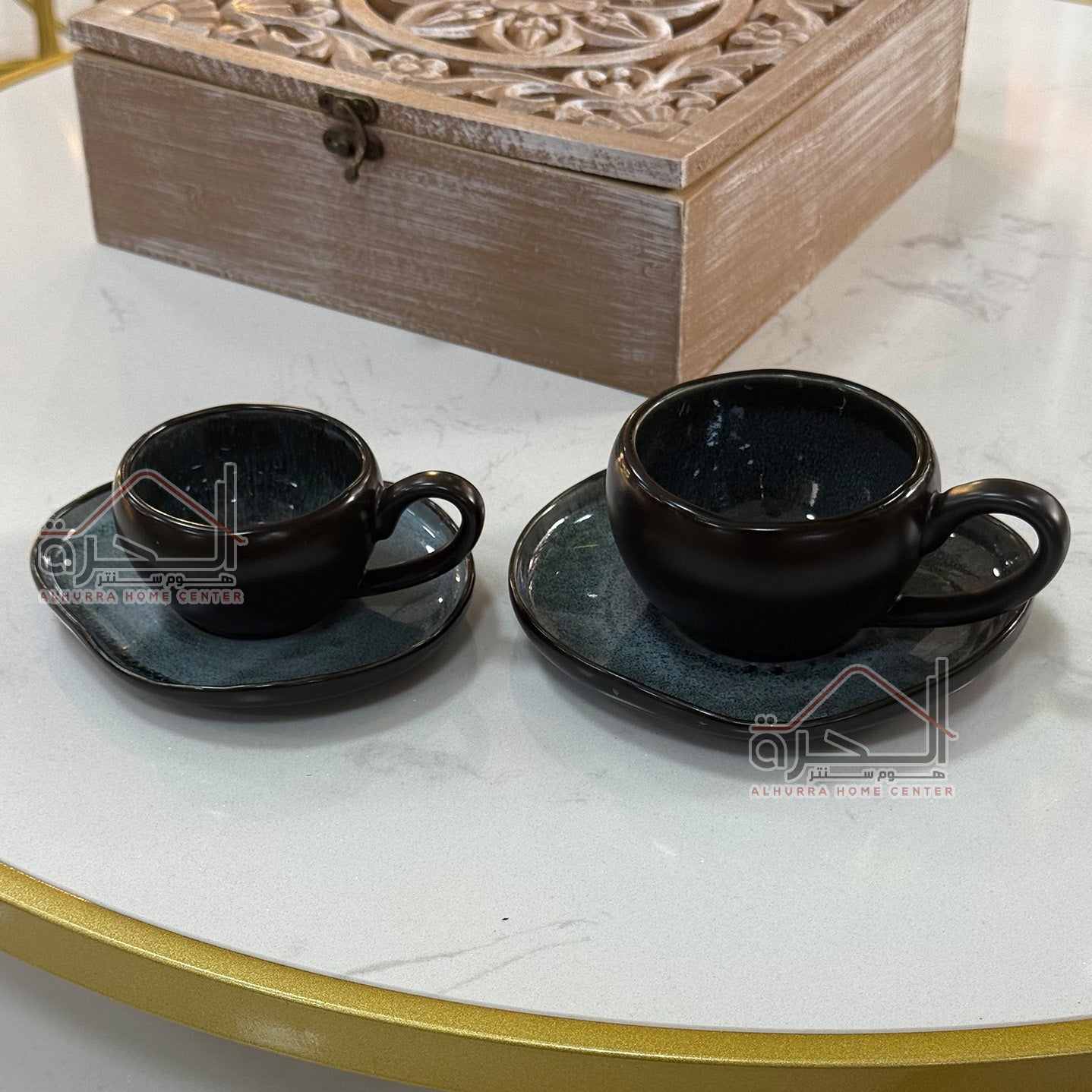 طقم فناجين قهوة 6 فناجين Reactive Glazed