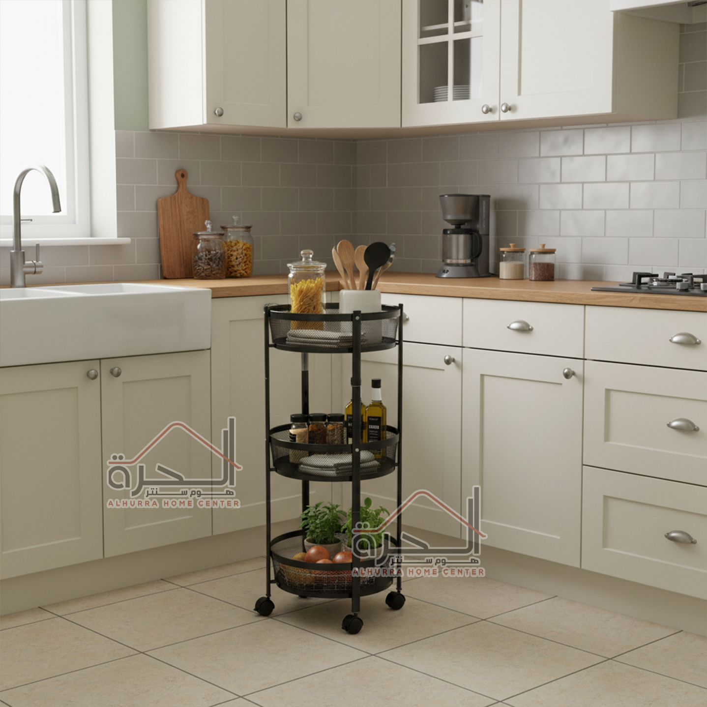 ستاند خضار و اكسسوارات 3 طبقات 88*35 سم