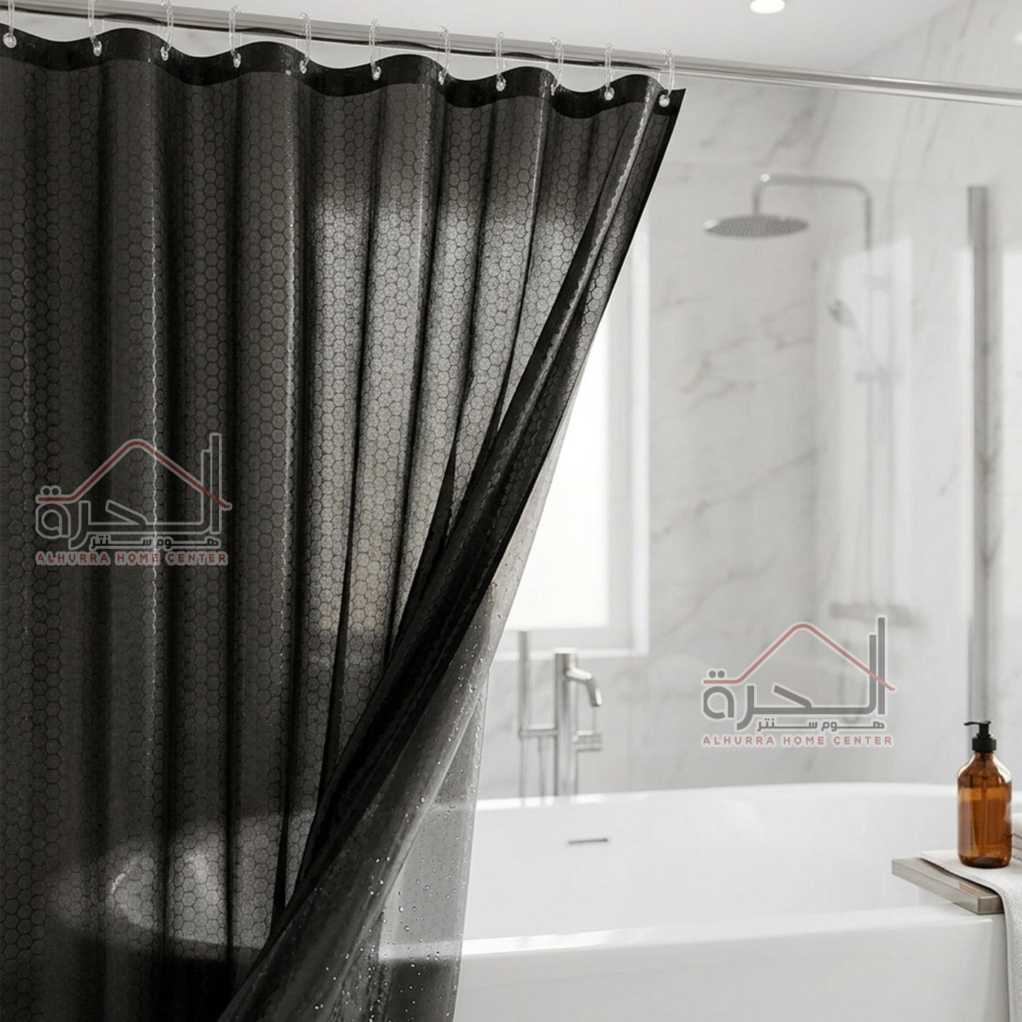 برداية حمام اسود 240 سم Waterproof مبزر