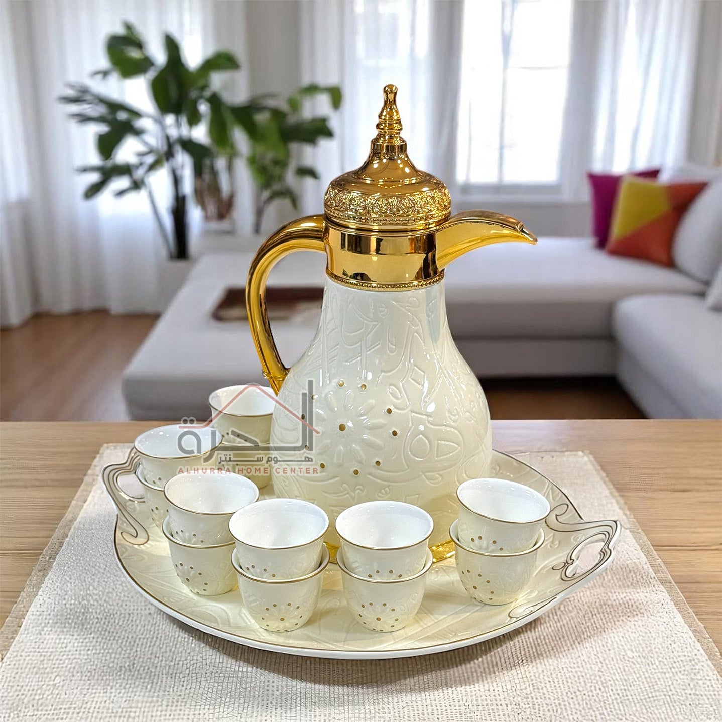 طقم دلة ضيافة سكري