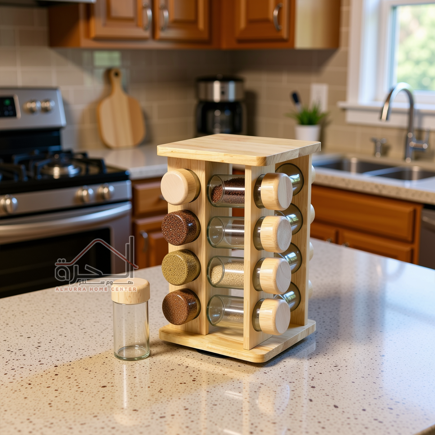 طقم بهارات مربع 16 قطعة