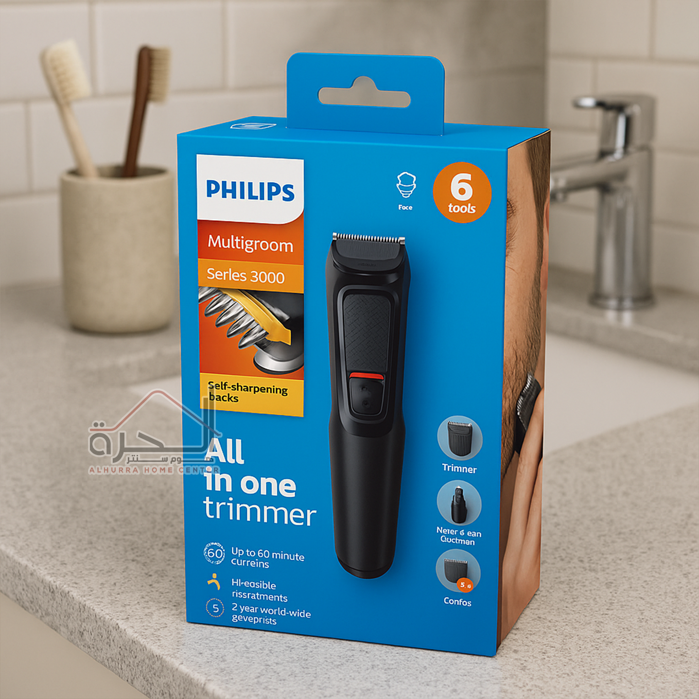 ماكنة حلاقة 6 ب 1 - Philips Multigroom 3000