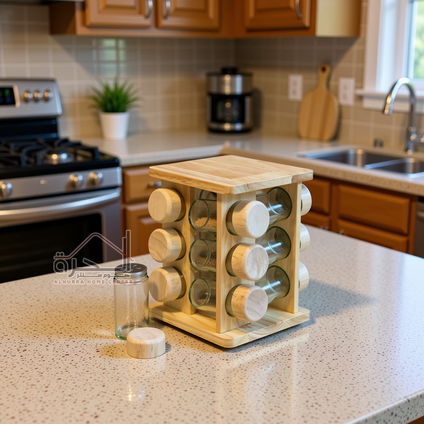 طقم بهارات مربع 12 قطعة