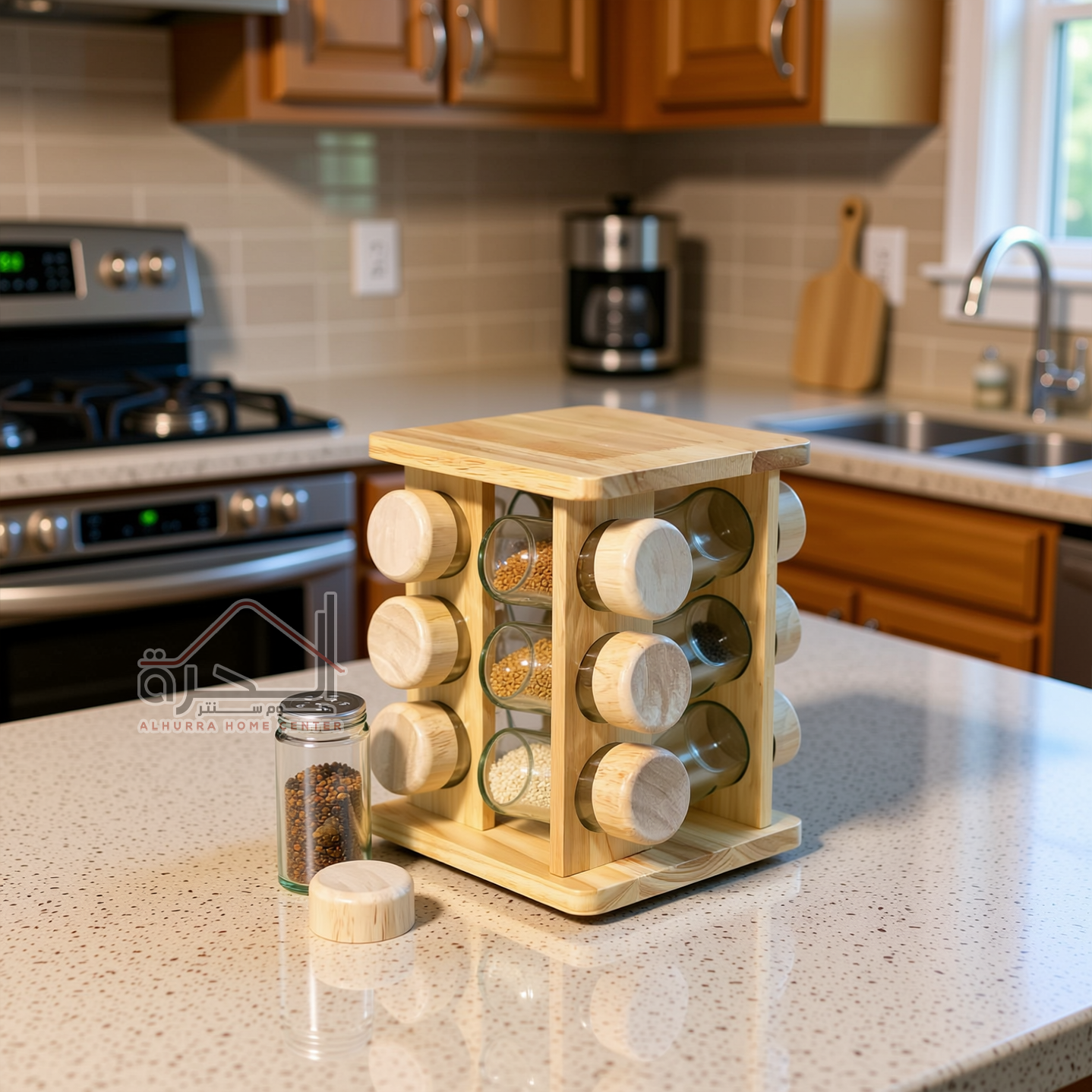 طقم بهارات مربع 12 قطعة