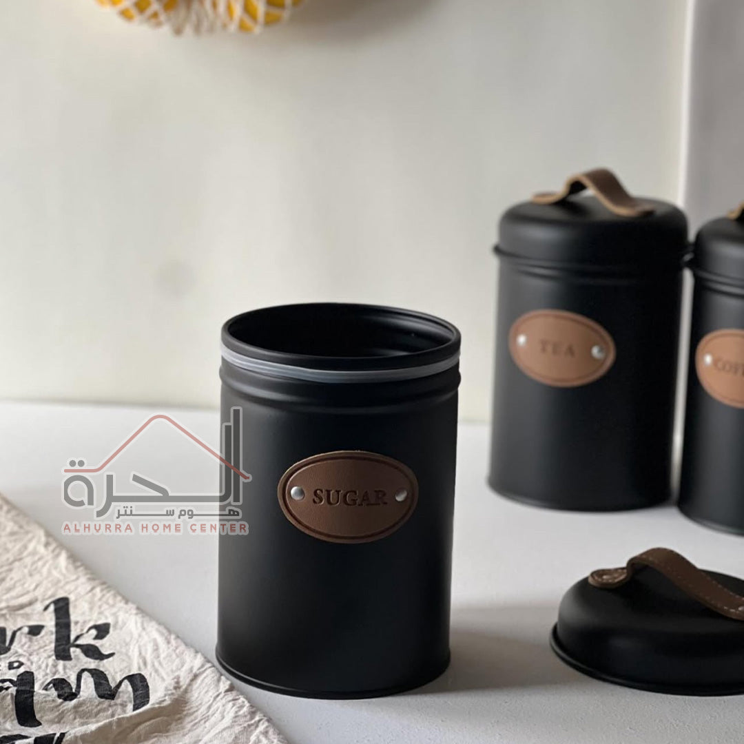 طقم 3 متربنات حديد اسود