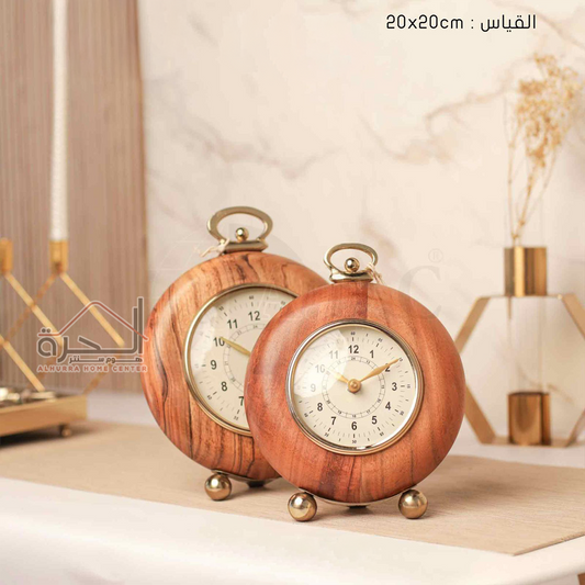 ساعة مكتب ديكور حجم 20*20 سم